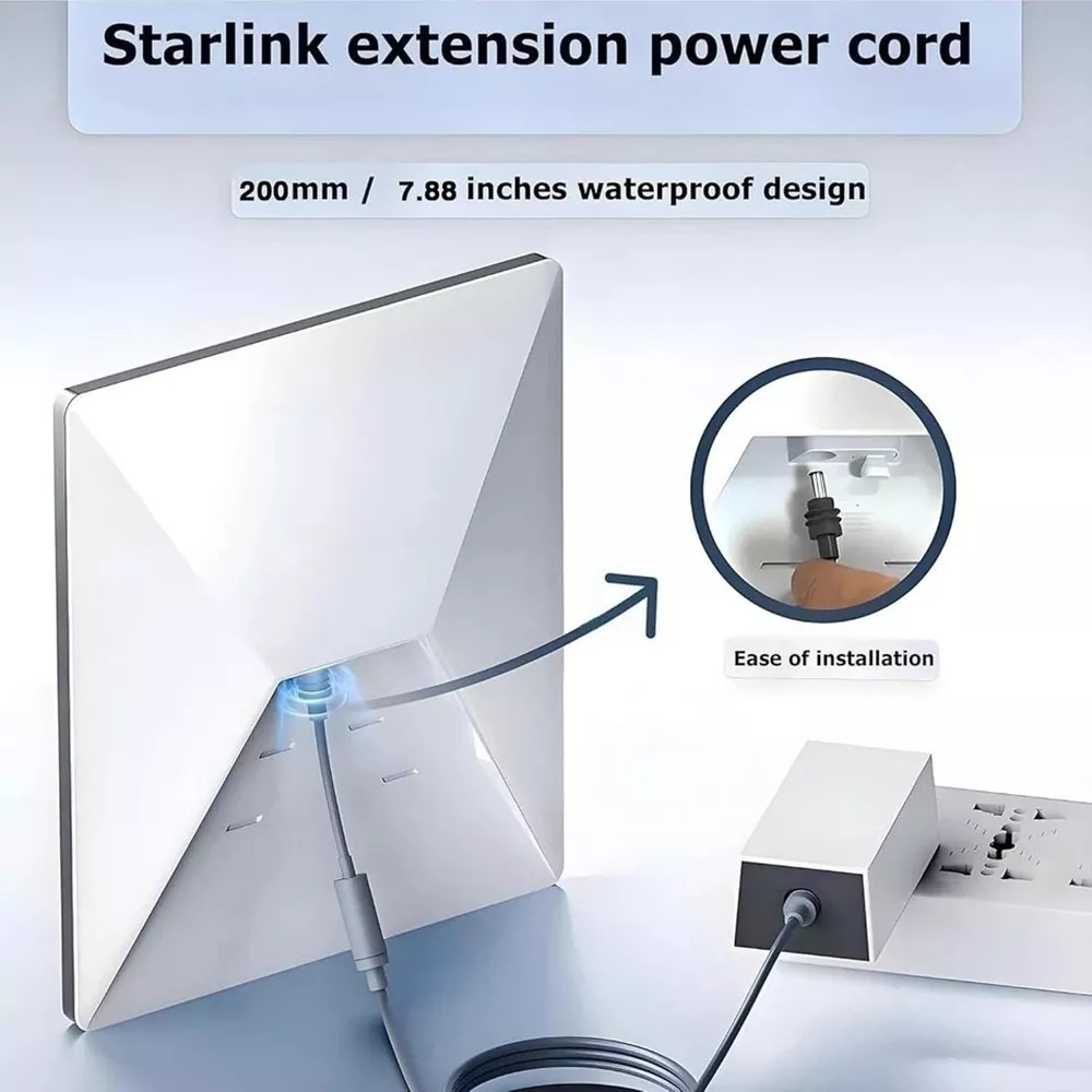 Starlink DC Male to Female Power Cable